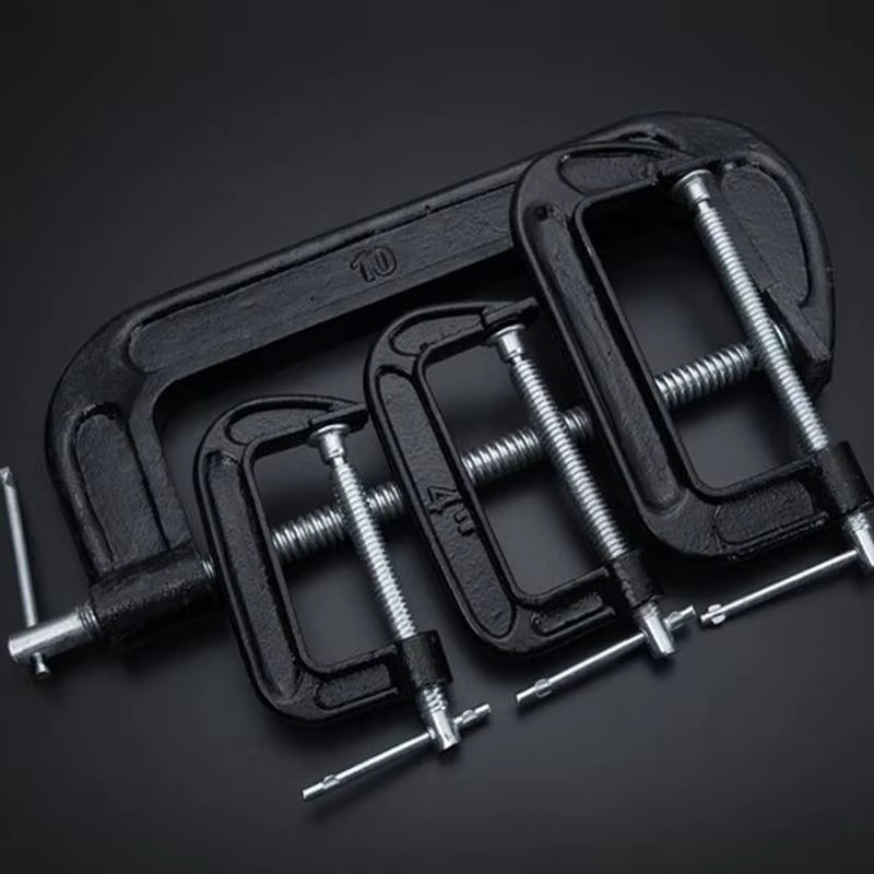 Adjust Heavy Duty C Clamp 1/2/3/4/5/6/8/10 Inch C/W Soft Jaw Pad 90-265Mm G Clamp for Woodwork Metal Clamping Струбцина