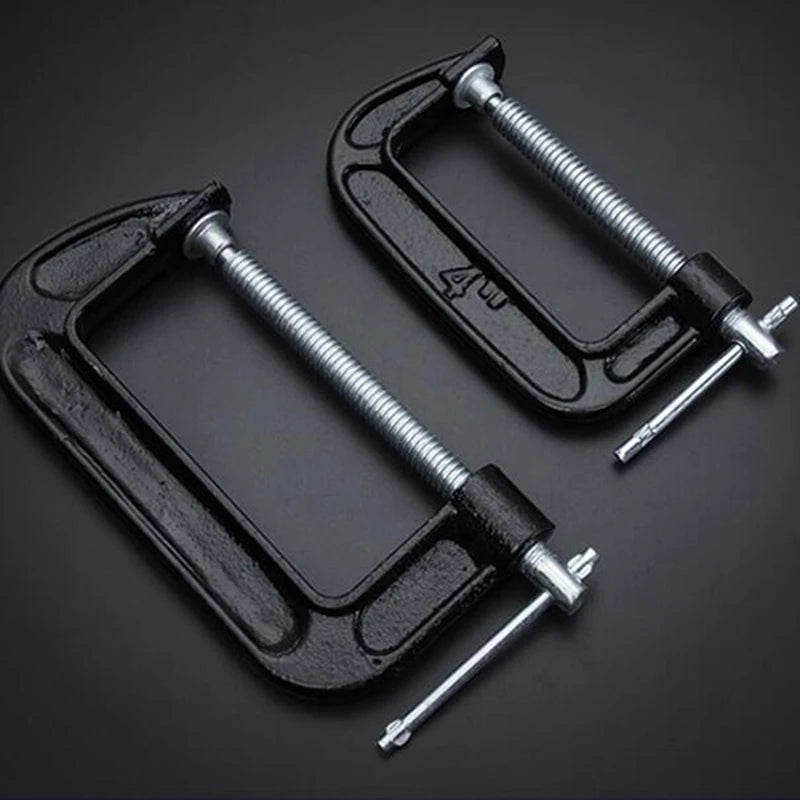 Adjust Heavy Duty C Clamp 1/2/3/4/5/6/8/10 Inch C/W Soft Jaw Pad 90-265Mm G Clamp for Woodwork Metal Clamping Струбцина