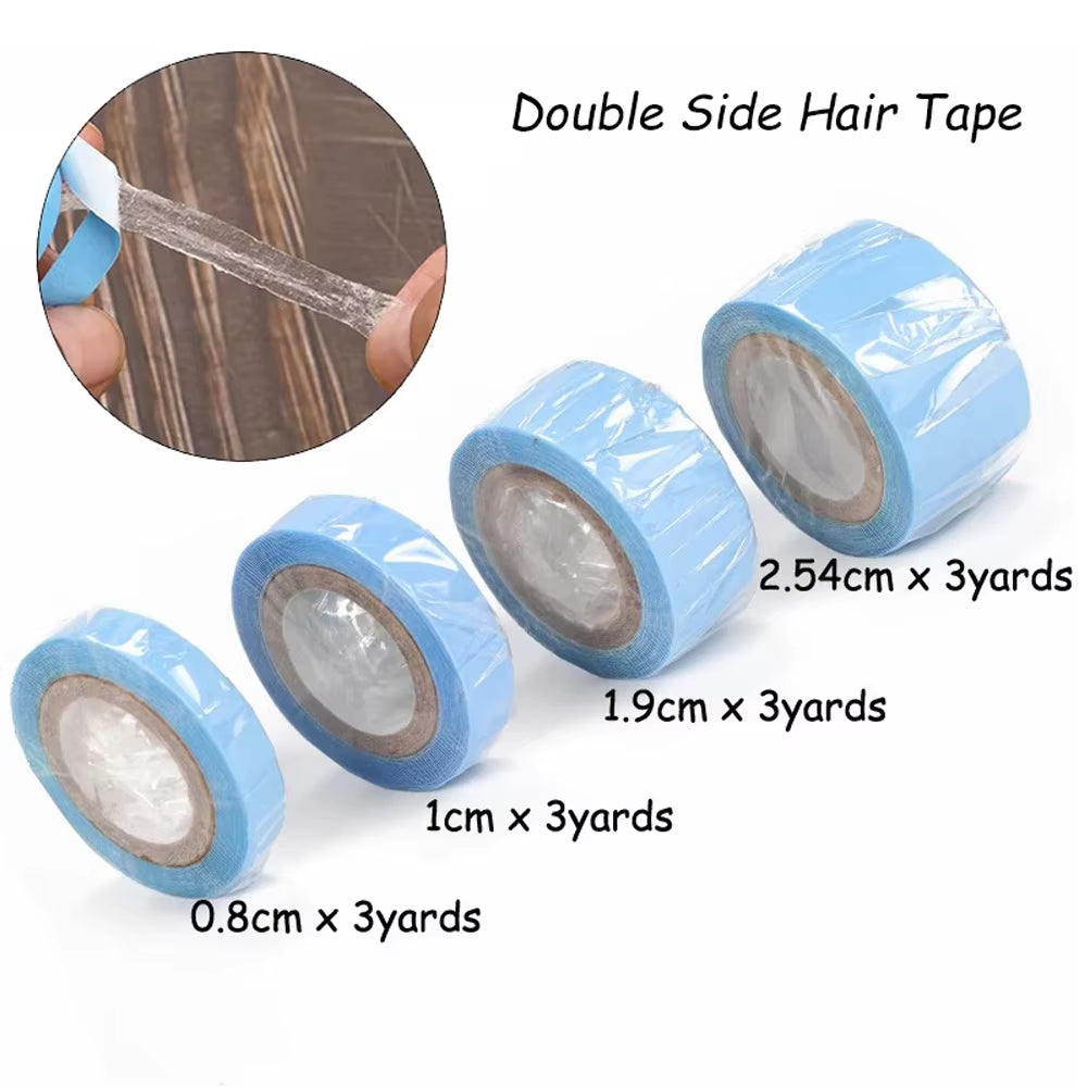Hair System Tape Double Side Walker Tape Ultra Hold Hair Extension Tapes for Lace Closure 0.8Cm 3Yards/Roll Lace Front Wig Glue