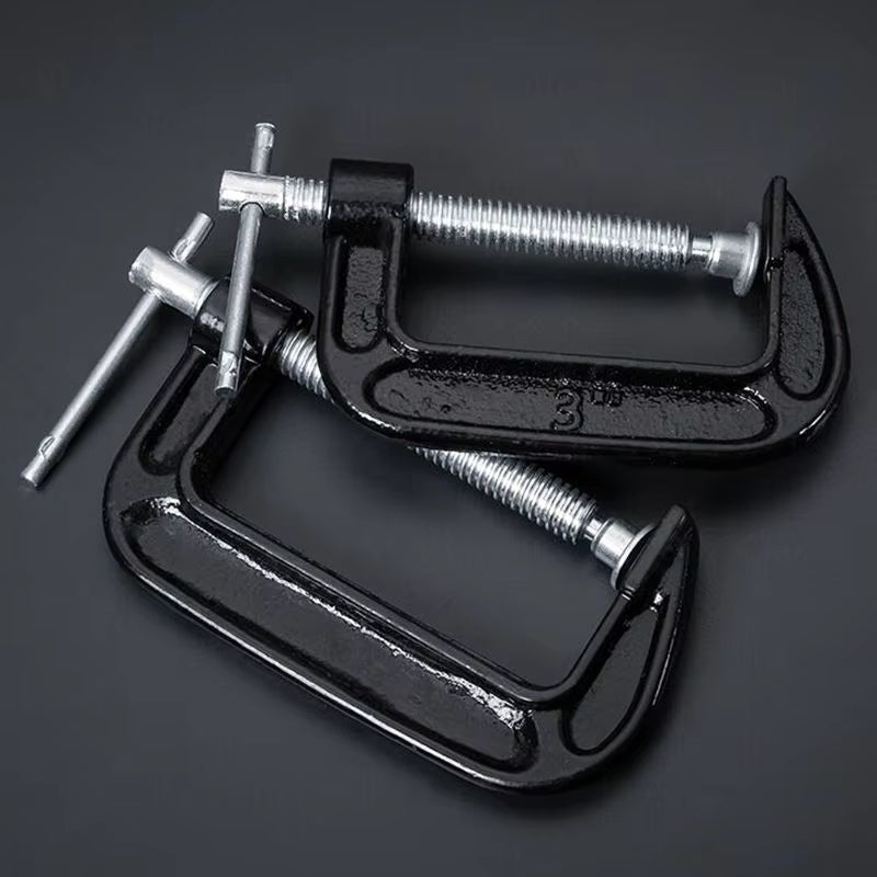 Adjust Heavy Duty C Clamp 1/2/3/4/5/6/8/10 Inch C/W Soft Jaw Pad 90-265Mm G Clamp for Woodwork Metal Clamping Струбцина