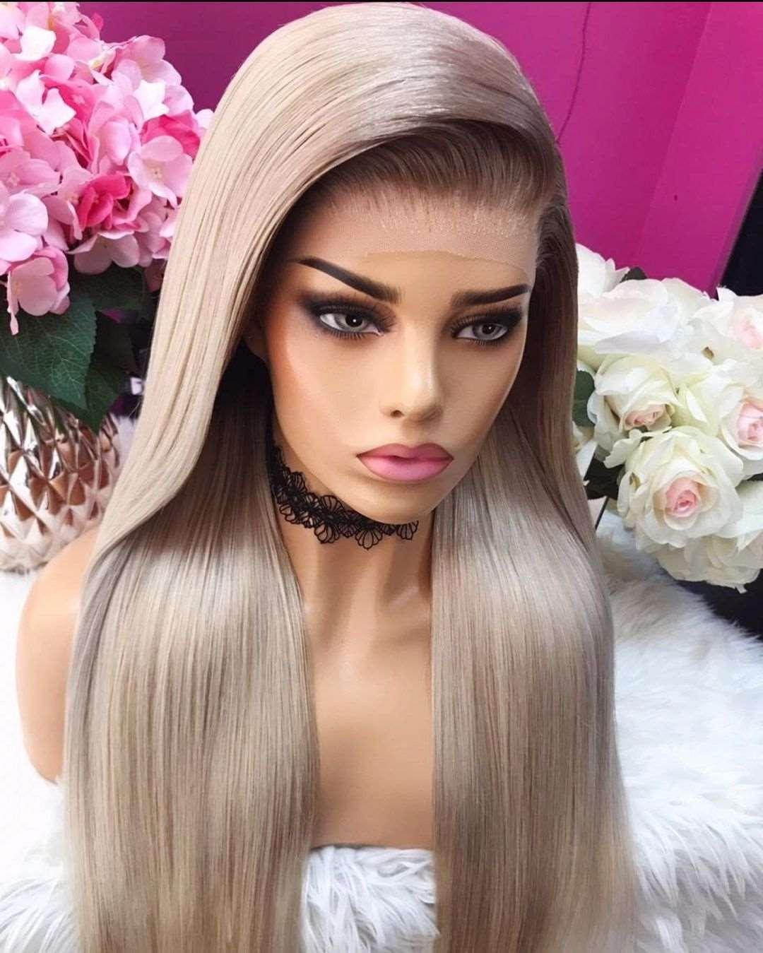 Platinum Blonde Highlight Wig-2