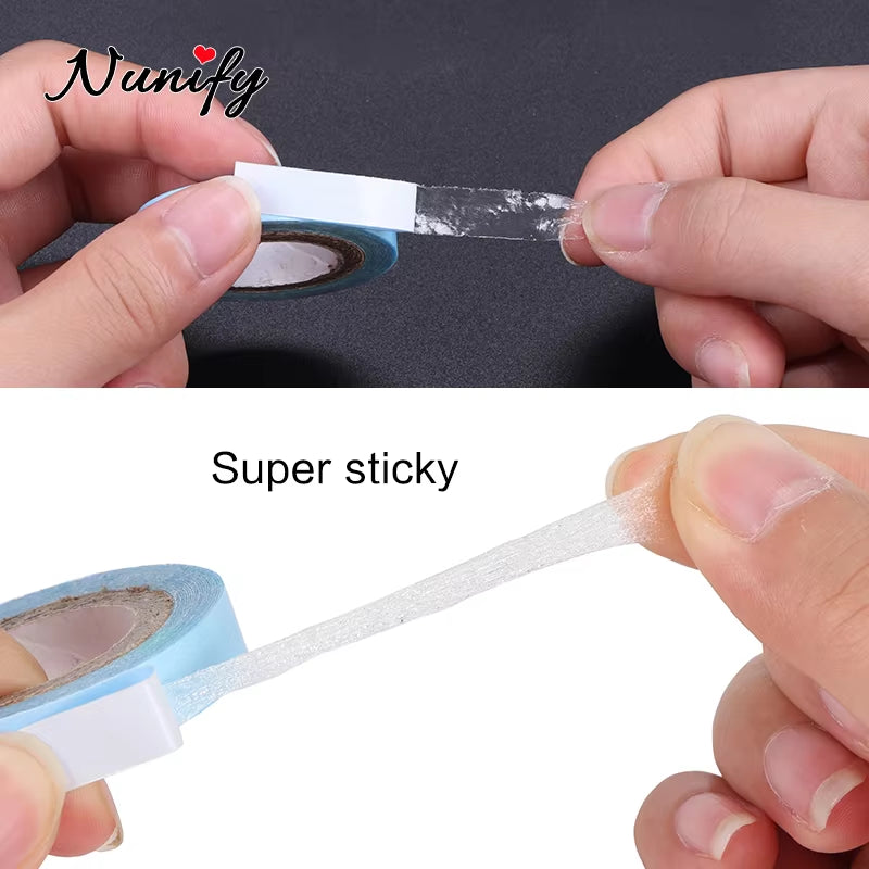 Hair System Tape Double Side Walker Tape Ultra Hold Hair Extension Tapes for Lace Closure 0.8Cm 3Yards/Roll Lace Front Wig Glue